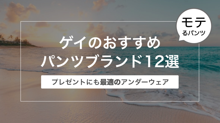 ゲイのおすすめパンツブランド12選〜プレゼントにも最適のアンダーウェア〜